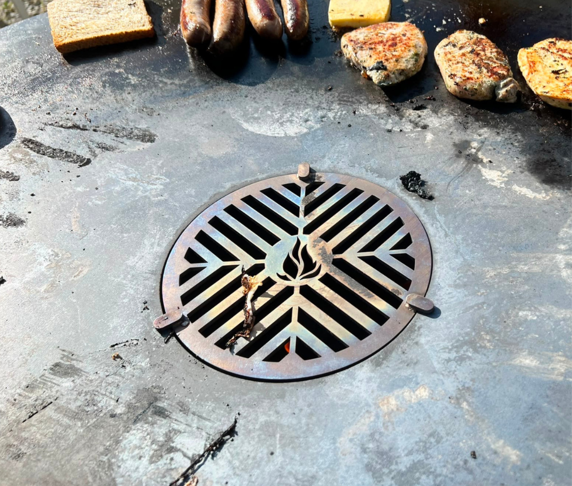 Lehnert Grilleinsatz Ø 20cm aus 4mm Edelstahl für Feuerplatte – Bild 4