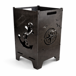 Feuertonne "Anker" 73,5cm aus 3mm Stahlblech