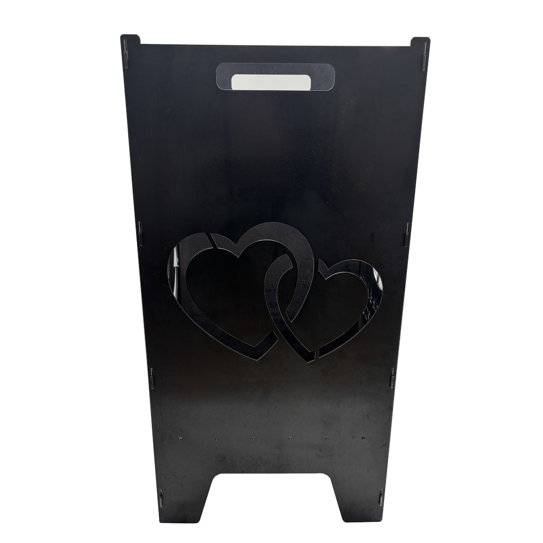 Feuertonne „Hochzeit“ 73,5cm aus 3mm Stahlblech mit Wunschtext – Bild 2