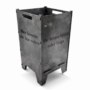 Feuertonne „Individuell“ 73,5cm aus 3mm Stahlblech nach deinen Wünschen