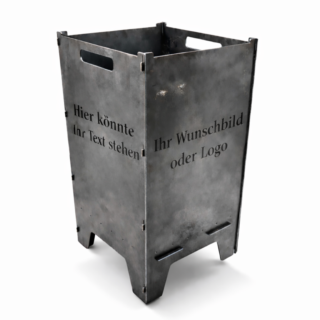Feuertonne „Individuell“ 73,5cm aus 3mm Stahlblech nach deinen Wünschen