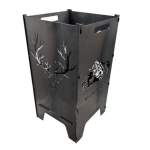 Feuertonne Hirsch 74cm aus 3mm Stahlblech