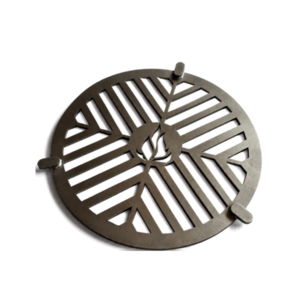 Lehnert Grilleinsatz Ø 20cm aus 4mm Edelstahl für Feuerplatte