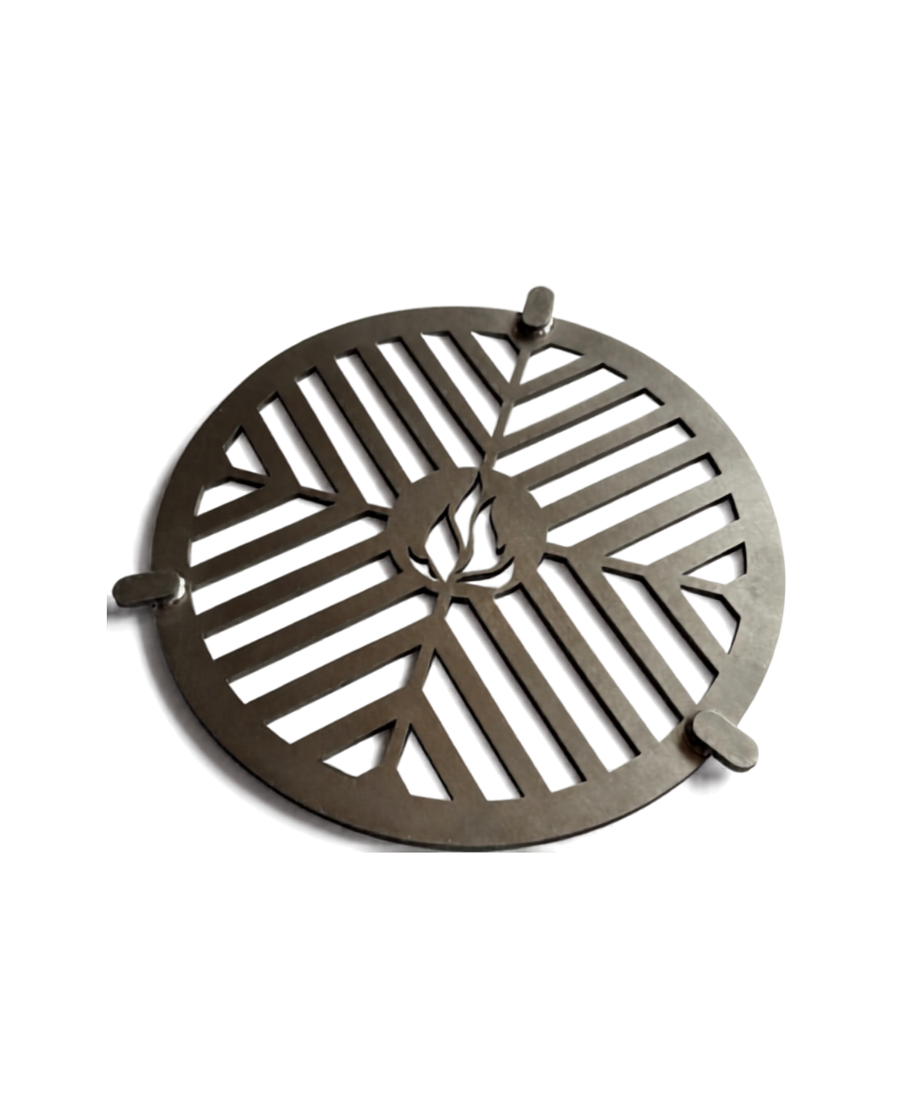 Lehnert Grilleinsatz Ø 20cm aus 4mm Edelstahl für Feuerplatte