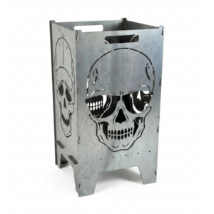 Feuertonne Totenkopf 74cm aus 3mm Stahlblech Sonnenbrille / Cap